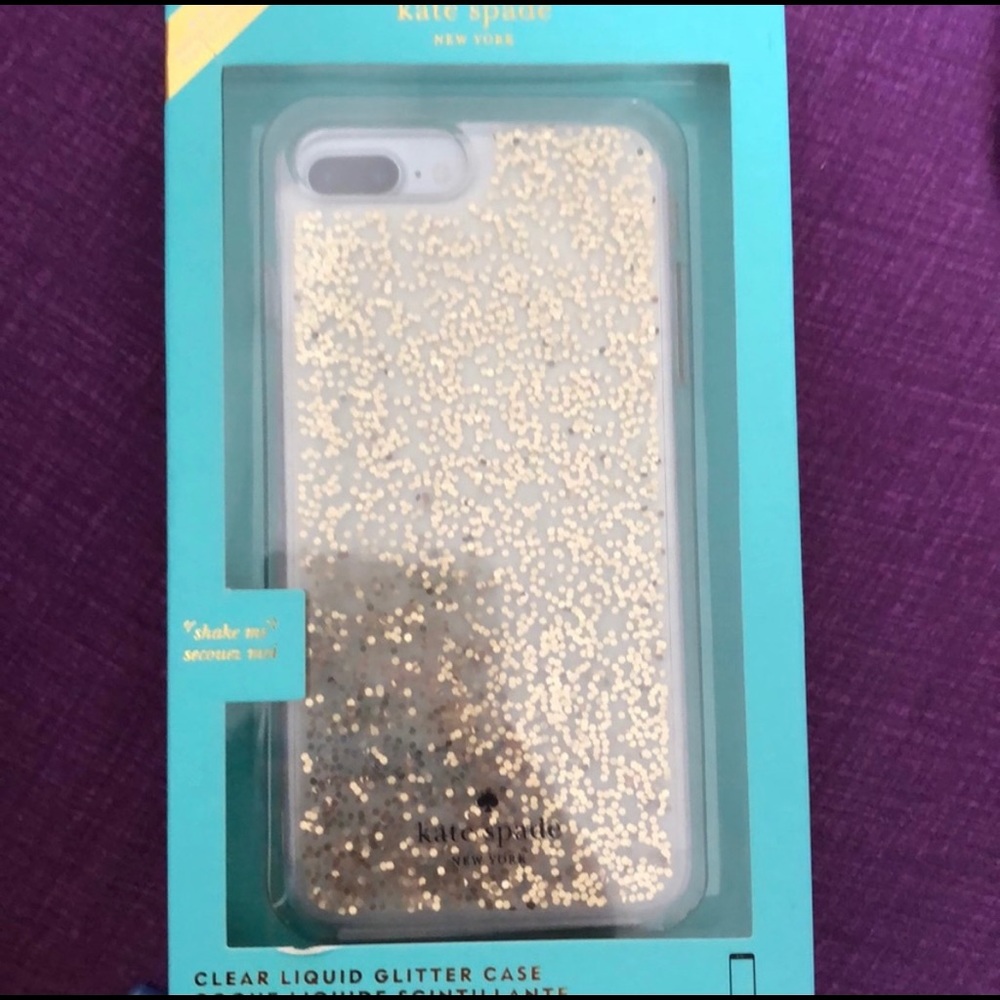 Brand new gold glitter Kate spade case!